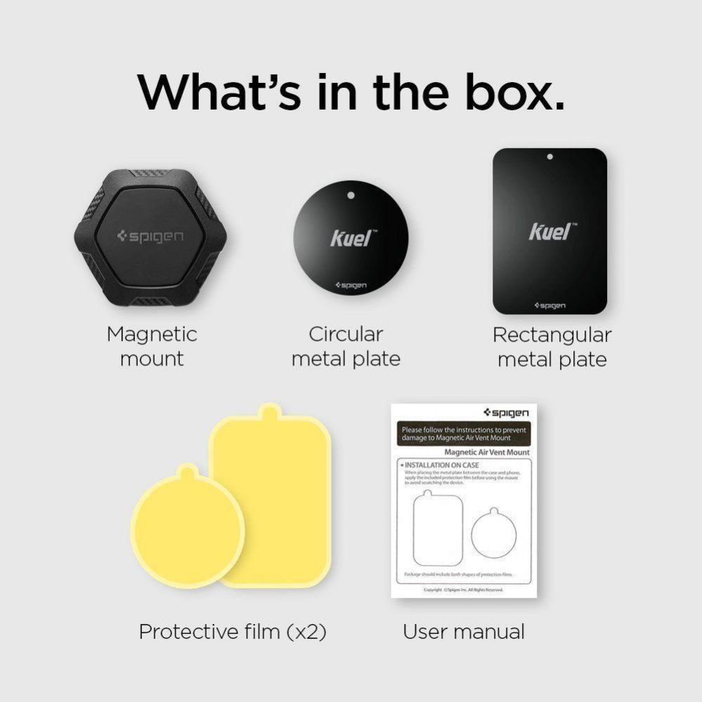 Tagakaaned Spigen Spigen QS11 Magnetic Car Air Vent Phone Holder - Black