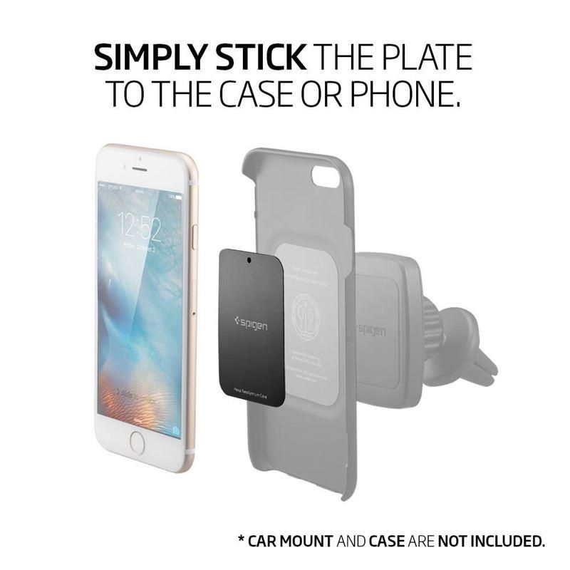 Back panel cover Spigen Spigen MP-4P magnetic plates for car - black