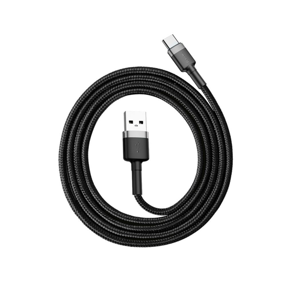 Cable Baseus Baseus Cafule USB-A / USB-C QC 3.0 3A cable 1 m - black-gray