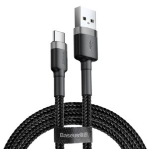 Kaabel Baseus  Baseus CAFULE TYPE-C CABLE 300CM GRAY/BLACK Black Grey