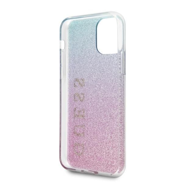 Tagakaaned Guess Guess GUHCN65PCUGLPBL iPhone 11 Pro Max rose blue/pink blue hard case Glitter Gradient