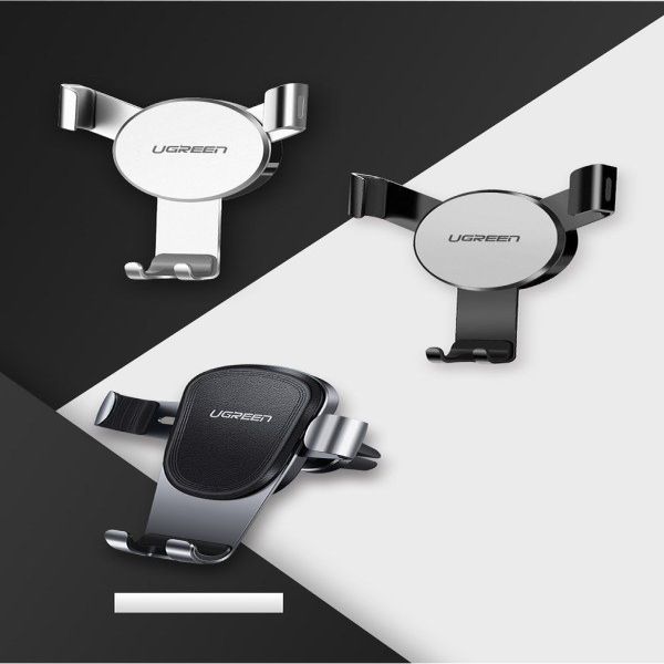 Auto holder Ugreen car gravity holder for air supply ventilation grille (50564) Gray