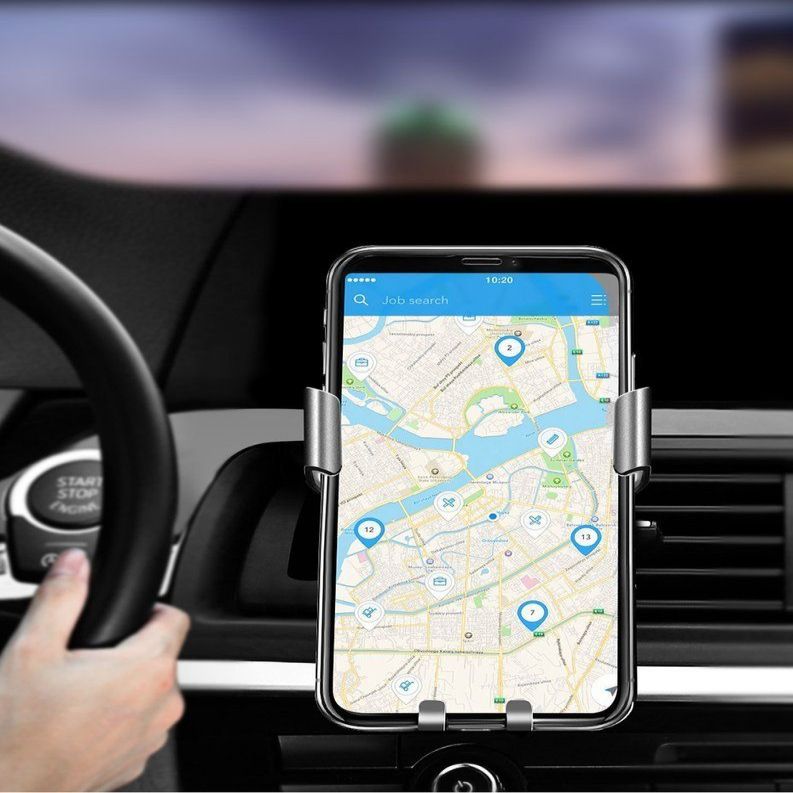 Auto holder Ugreen car gravity holder for air supply ventilation grille (50564) Gray