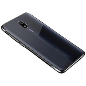 Nugarėlės dėklai Hurtel  Clear Color Case Gel TPU Electroplating frame Cover for Xiaomi Redmi 8A black 