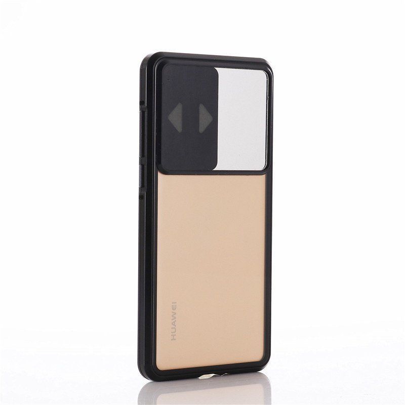 Tagakaaned Wozinsky Wozinsky Magnetic Cam Slider Case Full Body Cover built-in front glass lens rotector for Huawei P40 black
