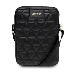 Universalus sporto dėklas Guess  Guess Torba GUTB10QLBK 10" czarna/black Quilted Tablet Bag 