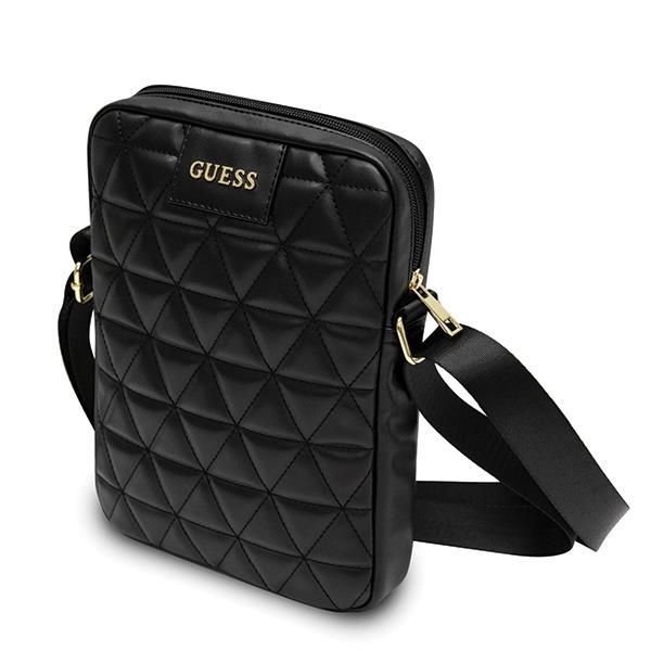 Universaal spordiümbris Guess Guess Torba GUTB10QLBK 10" czarna/black Quilted Tablet Bag