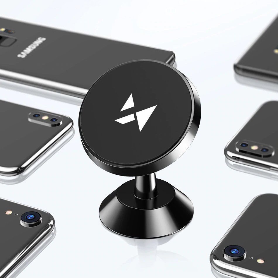 Auto holder Wozinsky Wozinsky Magnetic Car Mount for Dashboard 360 Self-Adhesive Black (WMH-05)