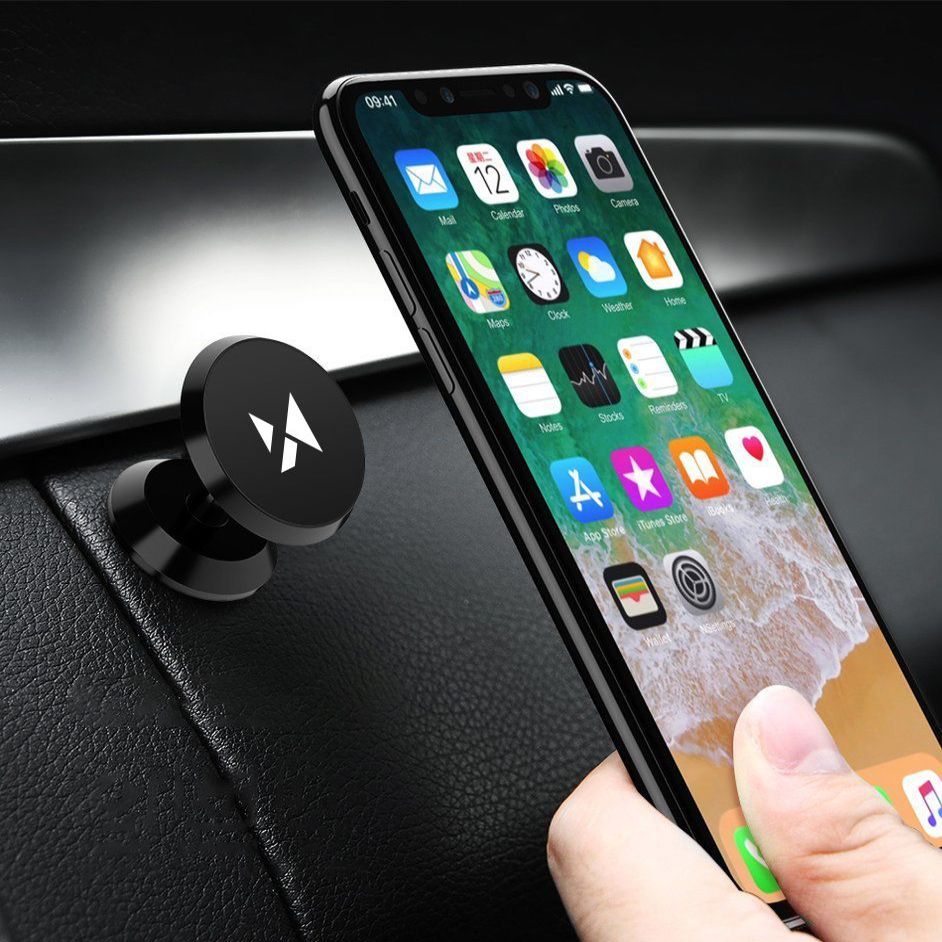 Auto holder Wozinsky Wozinsky Magnetic Car Mount for Dashboard 360 Self-Adhesive Black (WMH-05)