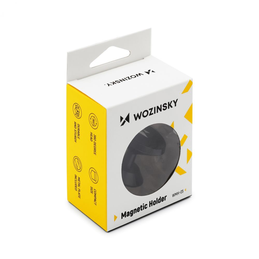 Auto holder Wozinsky Wozinsky Magnetic Car Mount for Dashboard 360 Self-Adhesive Black (WMH-05)