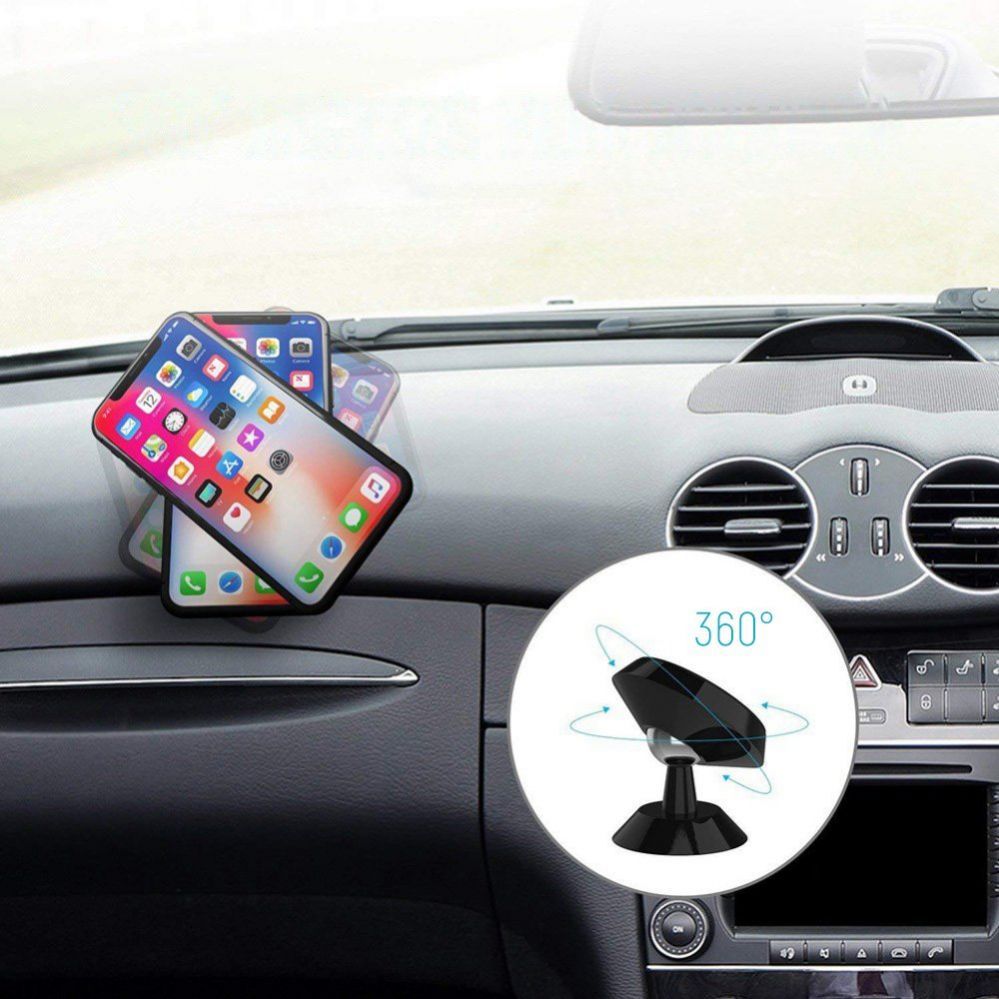 Auto holder Wozinsky Wozinsky Magnetic Car Mount for Dashboard 360 Self-Adhesive Black (WMH-05)