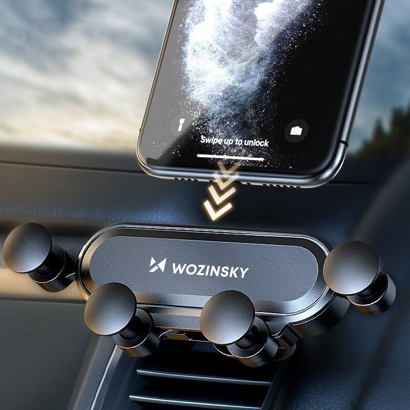 Auto holder Wozinsky Wozinsky gravity car phone holder for air vent black (WCH-05)