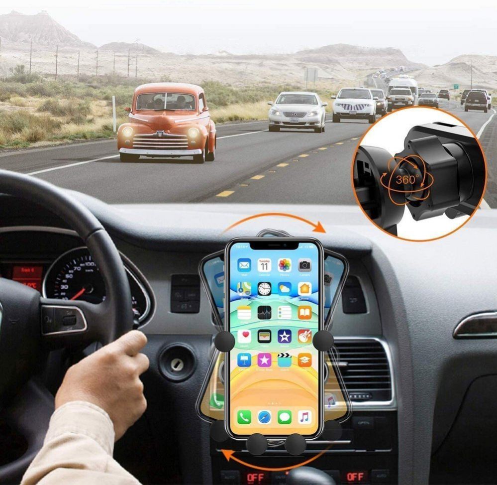 Auto holder Wozinsky Wozinsky gravity car phone holder for air vent black (WCH-05)