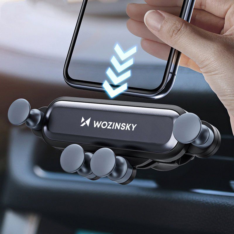 Auto holder Wozinsky Wozinsky gravity car phone holder for air vent black (WCH-05)