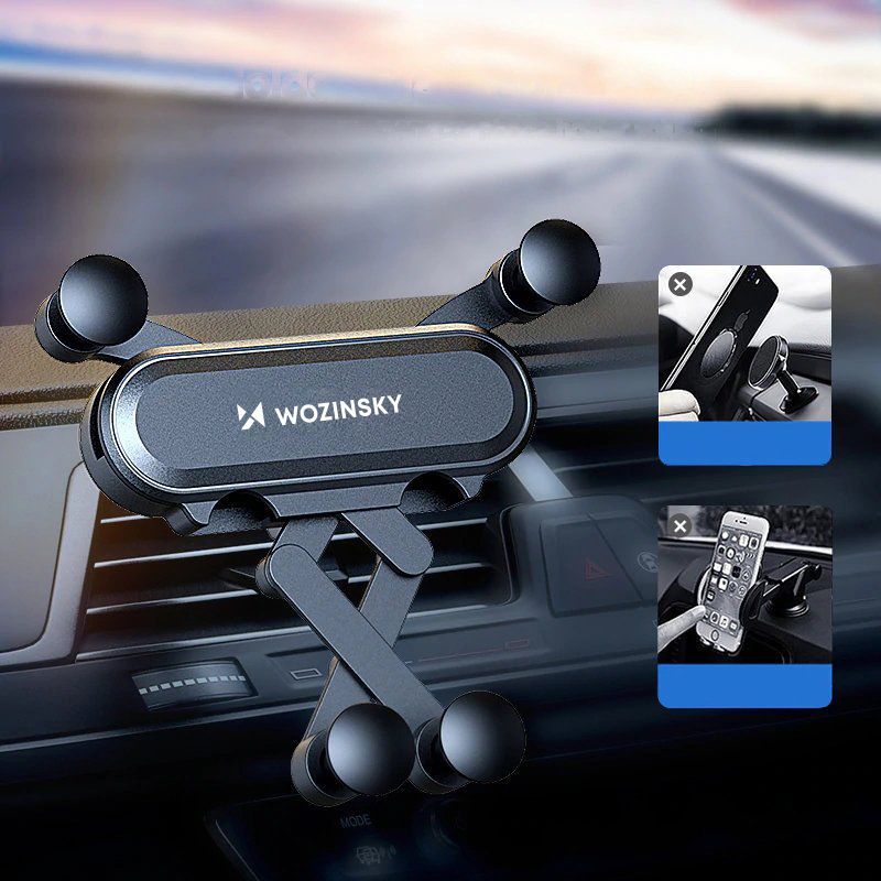 Auto holder Wozinsky Wozinsky gravity car phone holder for air vent black (WCH-05)