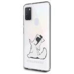 Back panel cover Karl Lagerfeld  Karl Lagerfeld Choupette Fun Case for Samsung Galaxy M21 - Transparent 