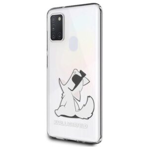 Aizmugurējais vāciņš Karl Lagerfeld  Karl Lagerfeld Choupette Fun Case for Samsung Galaxy M21 - Transparent 