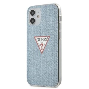 Aizmugurējais vāciņš Guess  Guess GUHCP12SPCUJULLB iPhone 12 mini 5.4" blue/light blue hardcase Jeans Collection 
