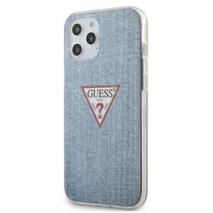Nugarėlės dėklai Guess  Guess GUHCP12LPCUJULLB iPhone 12 Pro Max 6.7" blue/light blue hardcase Jeans Collection 