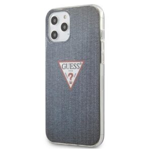 Nugarėlės dėklai Guess  Guess GUHCP12LPCUJULDB iPhone 12 Pro Max 6.7" navy/dark blue hardcase Jeans Collection 