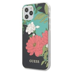 Nugarėlės dėklai Guess  Guess GUHCP12LIMLFL01 iPhone 12 Pro Max 6.7" black/black N°1 Flower Collection