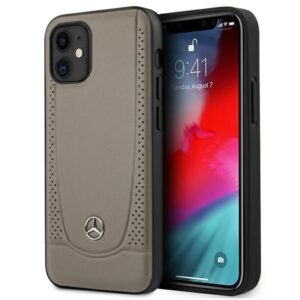 Aizmugurējais vāciņš Mercedes-Benz  Mercedes Urban Line Case for iPhone 12 mini - Brown 