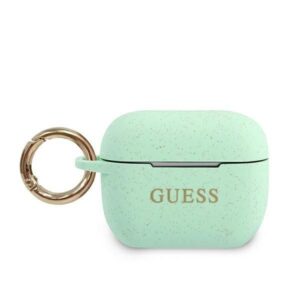 Nugarėlės dėklai Guess  Guess GUACAPSILGLGN AirPods Pro cover green/green Silicone Glitter 
