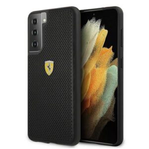 Aizmugurējais vāciņš Ferrari  Ferrari FESPEHCS21MBK S21+ G996 black/black hardcase On Track Perforated