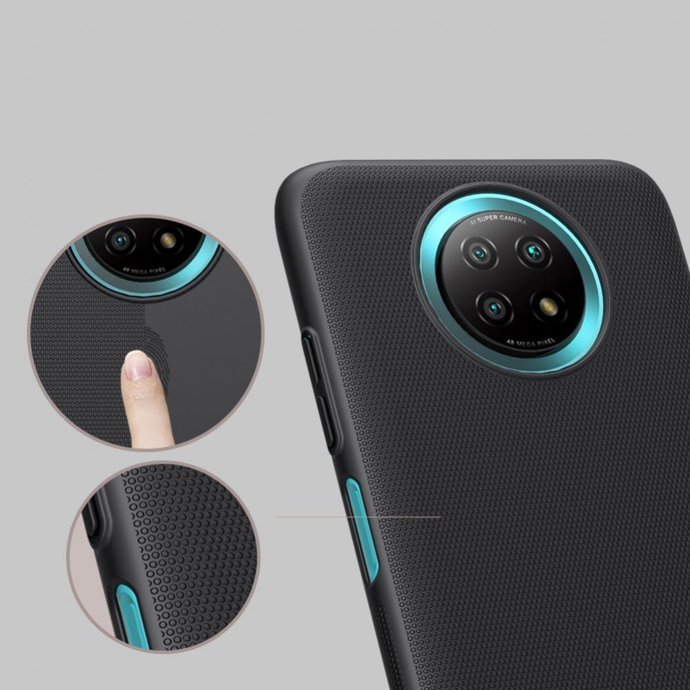 Tagakaaned Nillkin Nillkin Super Frosted Shield reinforced case cover for Xiaomi Redmi Note 9T 5G black