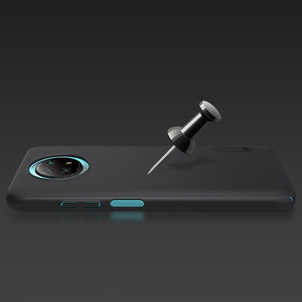 Tagakaaned Nillkin Nillkin Super Frosted Shield reinforced case cover for Xiaomi Redmi Note 9T 5G black