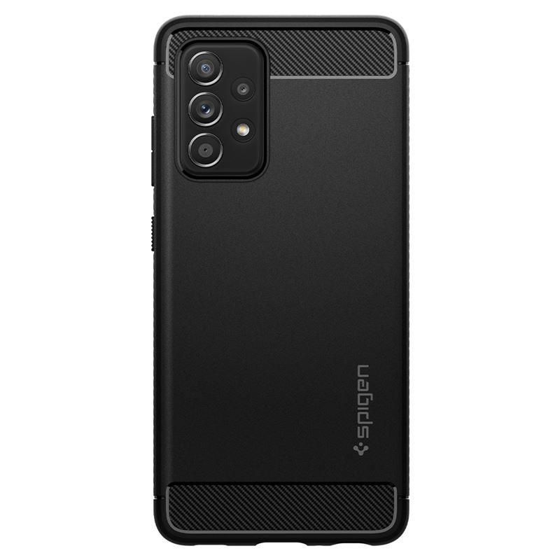 Back panel cover Spigen Spigen Rugged Armor Case for Samsung Galaxy A52 / A52S - Matte Black