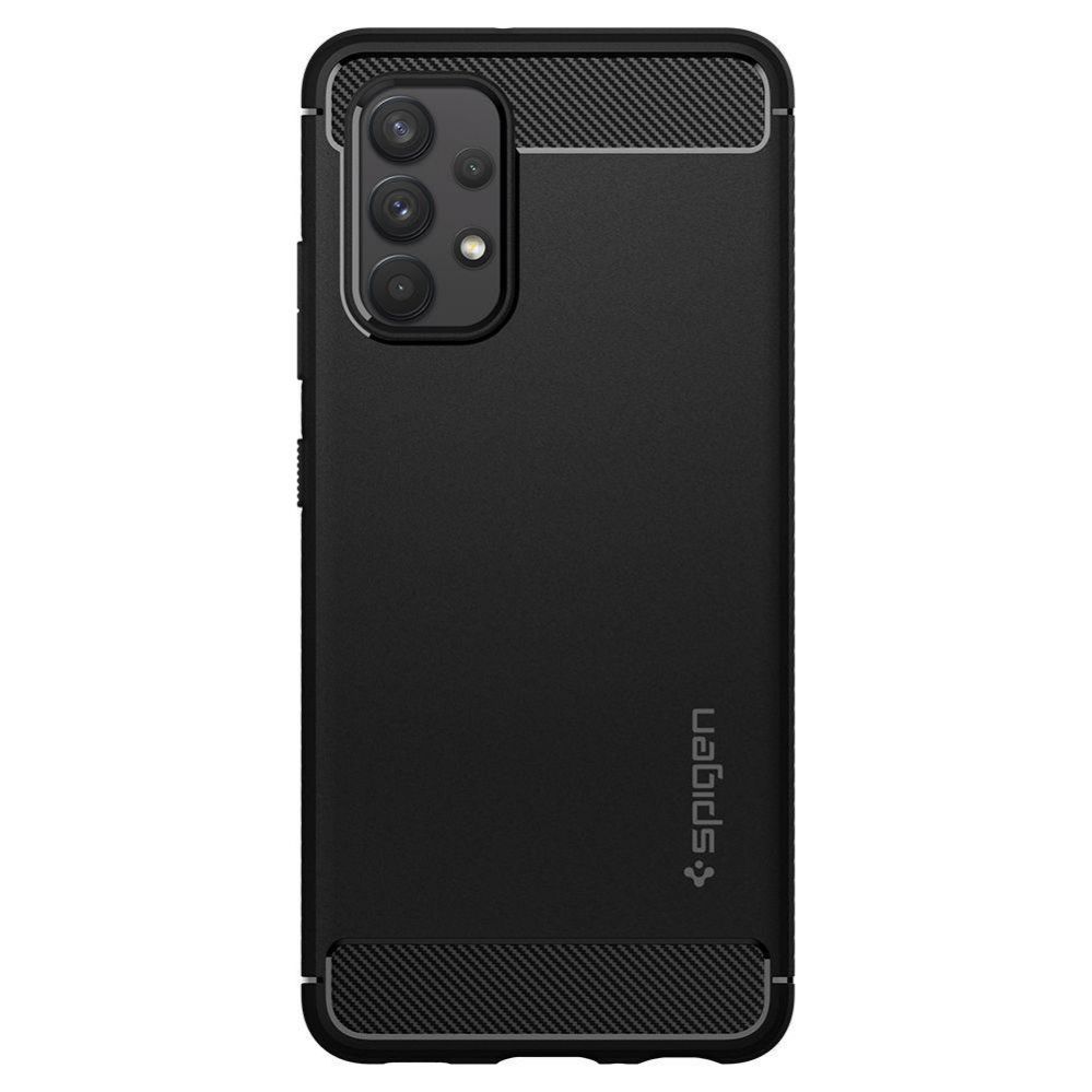 Back panel cover Spigen Spigen Rugged Armor Case for Samsung Galaxy A52 / A52S - Matte Black