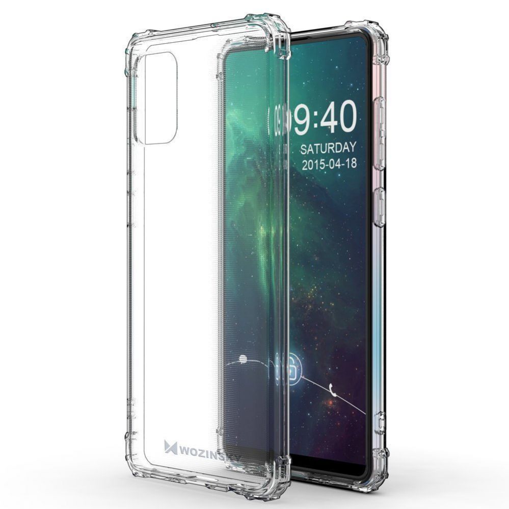 Back panel cover Wozinsky Wozinsky Anti Shock durable case with Military Grade Protection for Samsung Galaxy A72 4G transparent