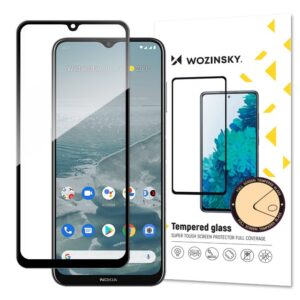 Aizsargstikls Wozinsky - Wozinsky super durable Full Glue tempered glass full screen with frame Case Friendly Nokia G20 black 