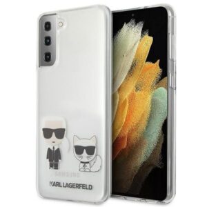 Aizmugurējais vāciņš Karl Lagerfeld  Karl Lagerfeld Karl&Choupette Case for Samsung Galaxy S21+ - Transparent 