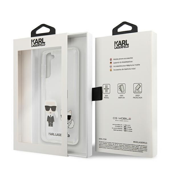 Tagakaaned Karl Lagerfeld Karl Lagerfeld Karl&Choupette Case for Samsung Galaxy S21+ - Transparent