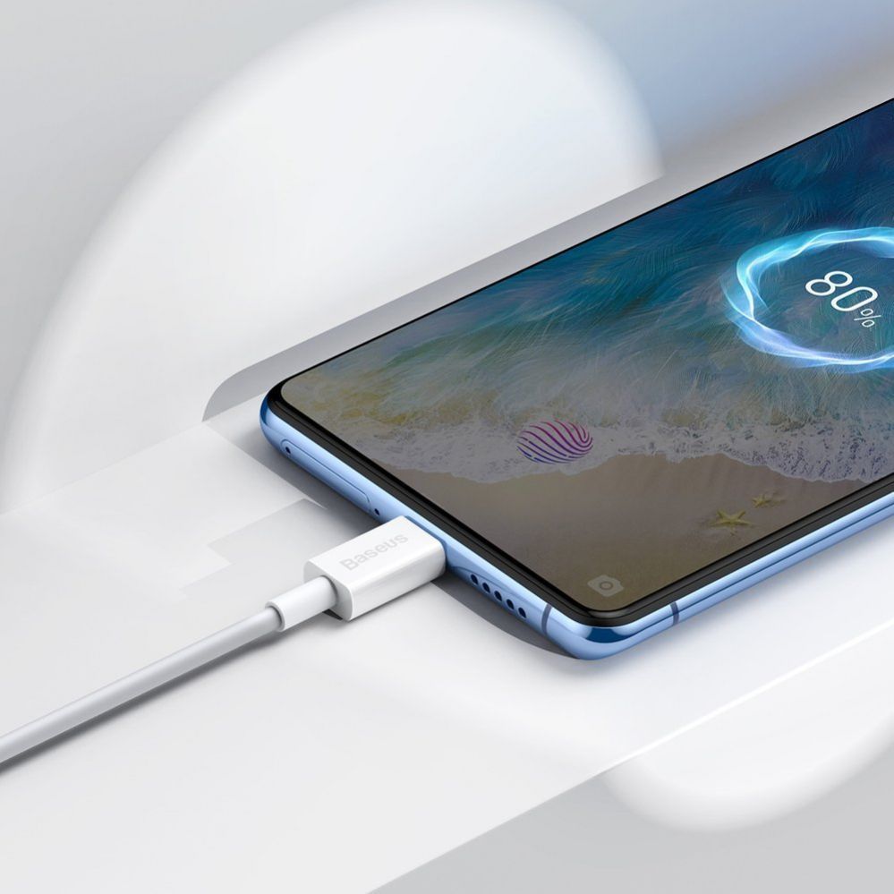 Kabelis Baseus Baseus Superior USB-A / micro USB 2A cable 1m - white