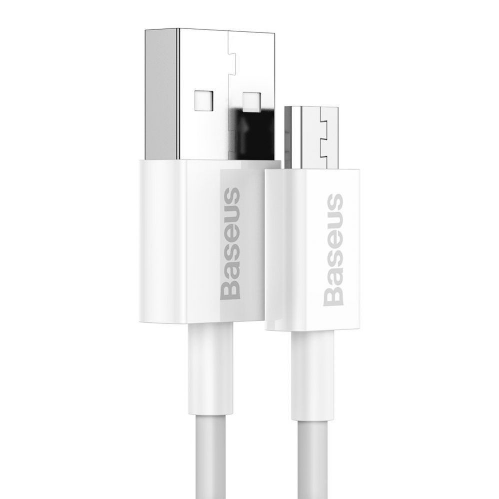 Kabelis Baseus Baseus Superior USB-A / micro USB 2A cable 1m - white