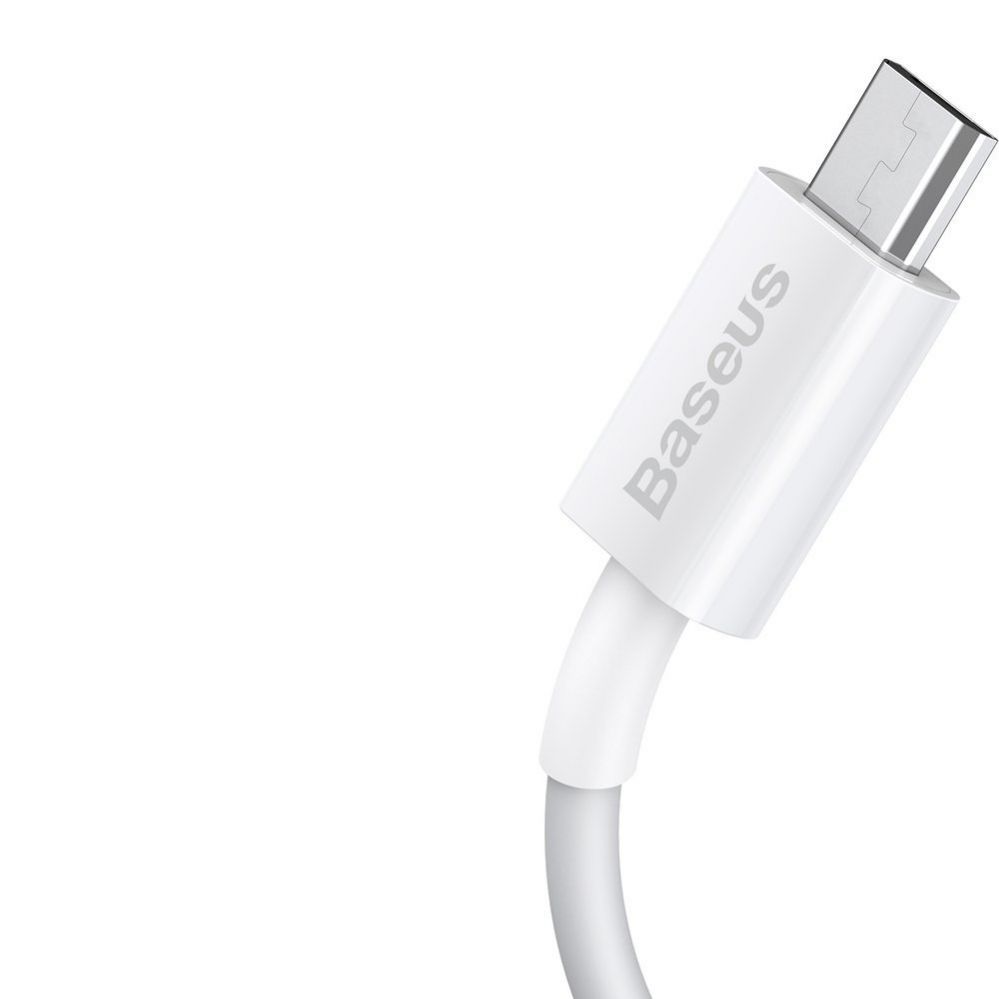 Kabelis Baseus Baseus Superior USB-A / micro USB 2A cable 1m - white