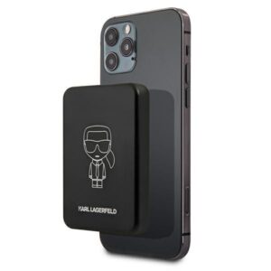 Išorinė baterija Karl Lagerfeld  Karl Lagerfeld 3000mAh Inductive Powerbank with MagSafe - Black 