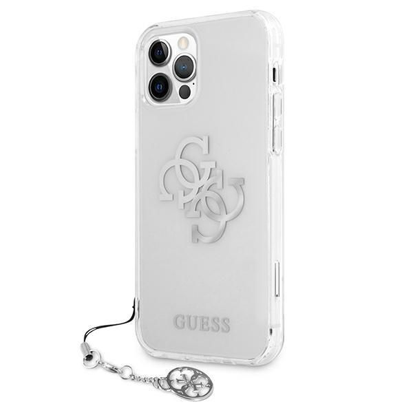 Tagakaaned Guess Guess GUHCP12LKS4GSI iPhone 12 Pro Max 6.7" Transparent hardcase 4G Silver Charms Collection