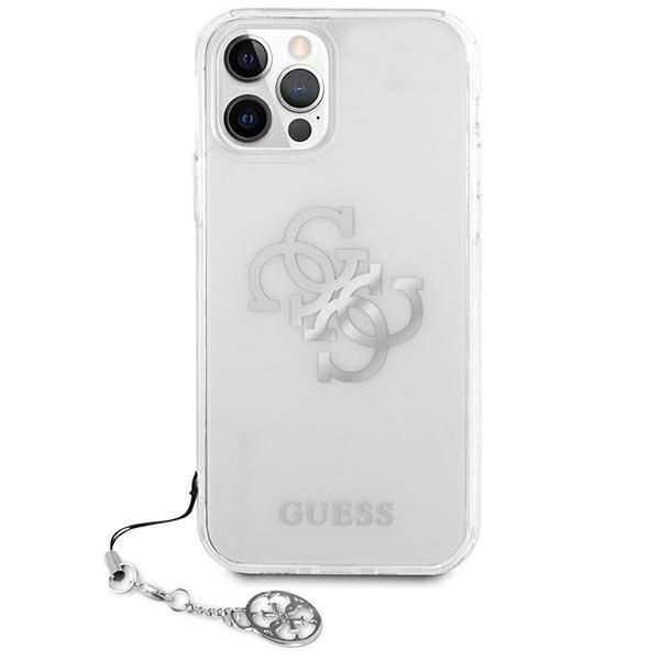Tagakaaned Guess Guess GUHCP12LKS4GSI iPhone 12 Pro Max 6.7" Transparent hardcase 4G Silver Charms Collection