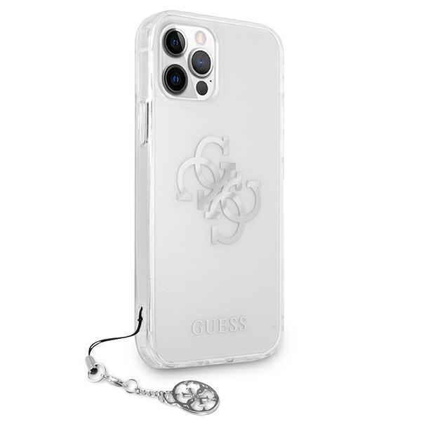 Tagakaaned Guess Guess GUHCP12LKS4GSI iPhone 12 Pro Max 6.7" Transparent hardcase 4G Silver Charms Collection