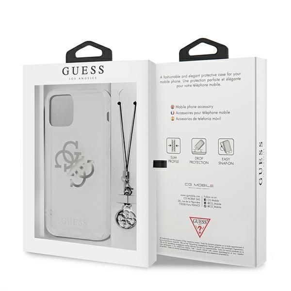 Tagakaaned Guess Guess GUHCP12LKS4GSI iPhone 12 Pro Max 6.7" Transparent hardcase 4G Silver Charms Collection