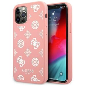 Nugarėlės dėklai Guess  Guess GUHCP12LLSPEWPI iPhone 12 Pro Max 6.7" pink/pink hard case Peony Collection