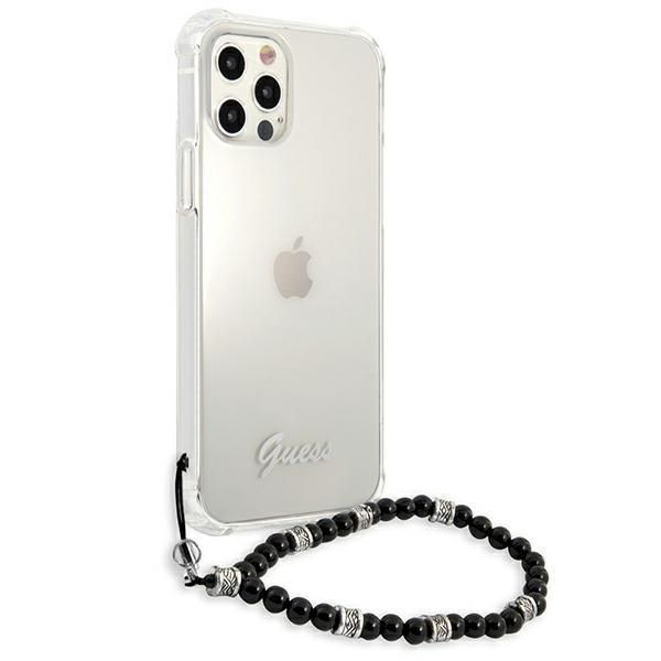 Tagakaaned Guess Guess GUHCP12MKPSBK iPhone 12/12 Pro 6.1" Transparent hardcase Black Pearl