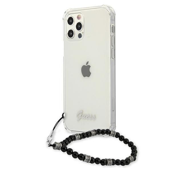 Tagakaaned Guess Guess GUHCP12MKPSBK iPhone 12/12 Pro 6.1" Transparent hardcase Black Pearl
