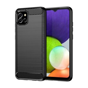 Nugarėlės dėklai Hurtel  Carbon Case Flexible Cover Case for Samsung A03S EU (166.5) black 