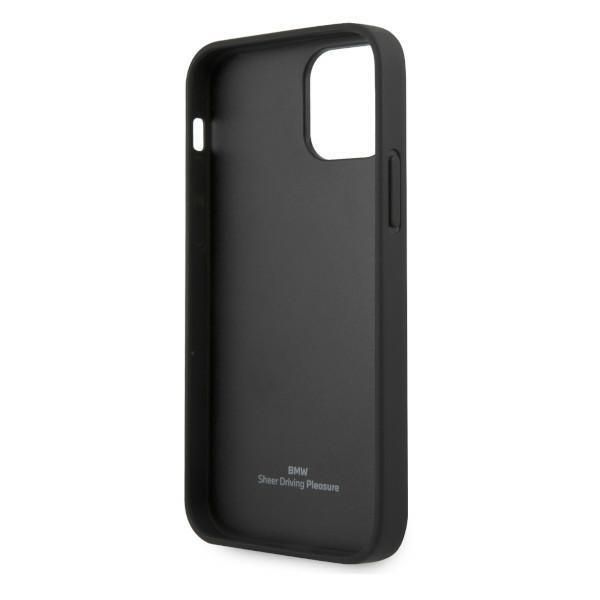 Tagakaaned BMW BMW Leather Perforate Case for iPhone 12 Pro Max - Black