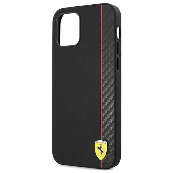 Tagakaaned Ferrari Ferrari FESAXHCP12SBK iPhone 12 mini 5.4" black/black hardcase On Track Carbon Stripe